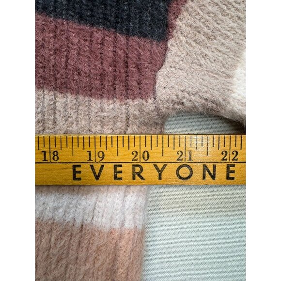 Torrid Womens Striped Cropped Sweater Multi-Color Size 00 Tan Cream Tones - Picture 7 of 12